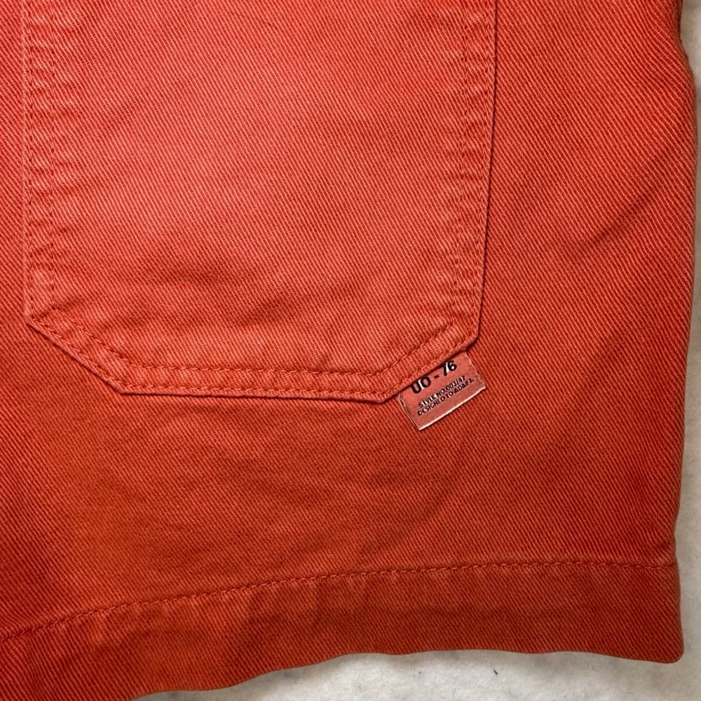 BDG Urban Outfitters‎ High Waisted Cargo Shorts Orange Boho Trendy Fun Size 27